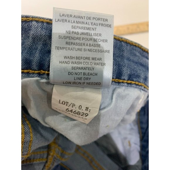 Northern Reflections Women Size 8 Crop Straight floral Embroidered jeans 29 x 24 - Picture 8 of 13